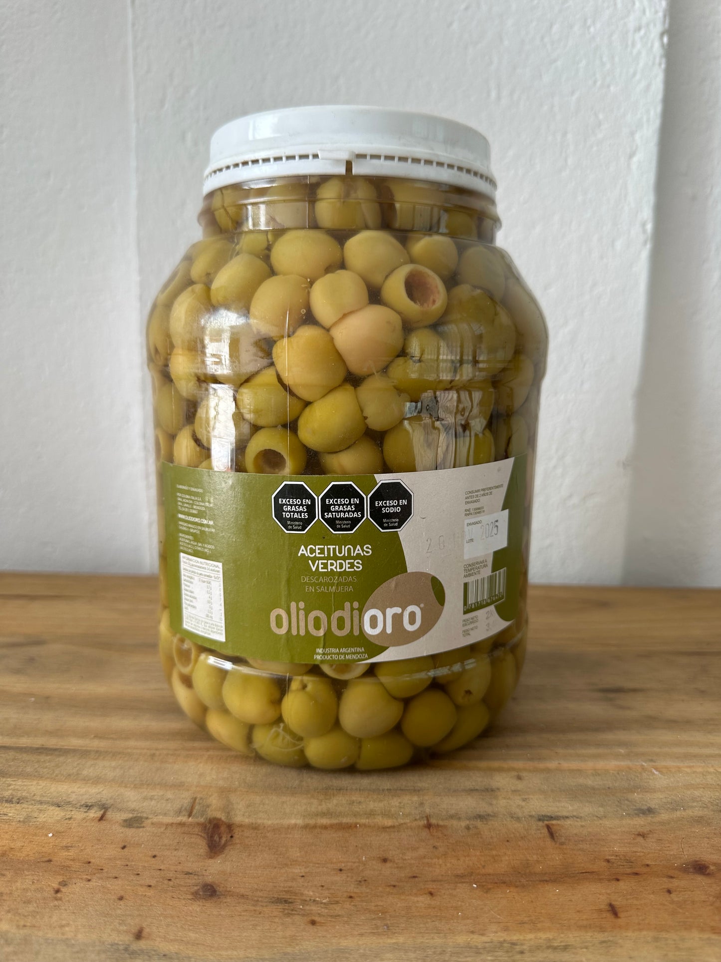 Aceitunas verdes descarozadas 2 kg