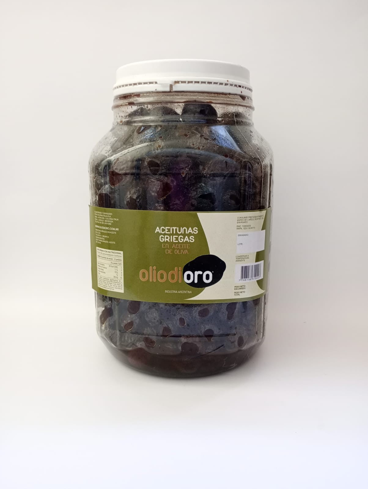 Aceitunas negras estilo griegas 2 kg.