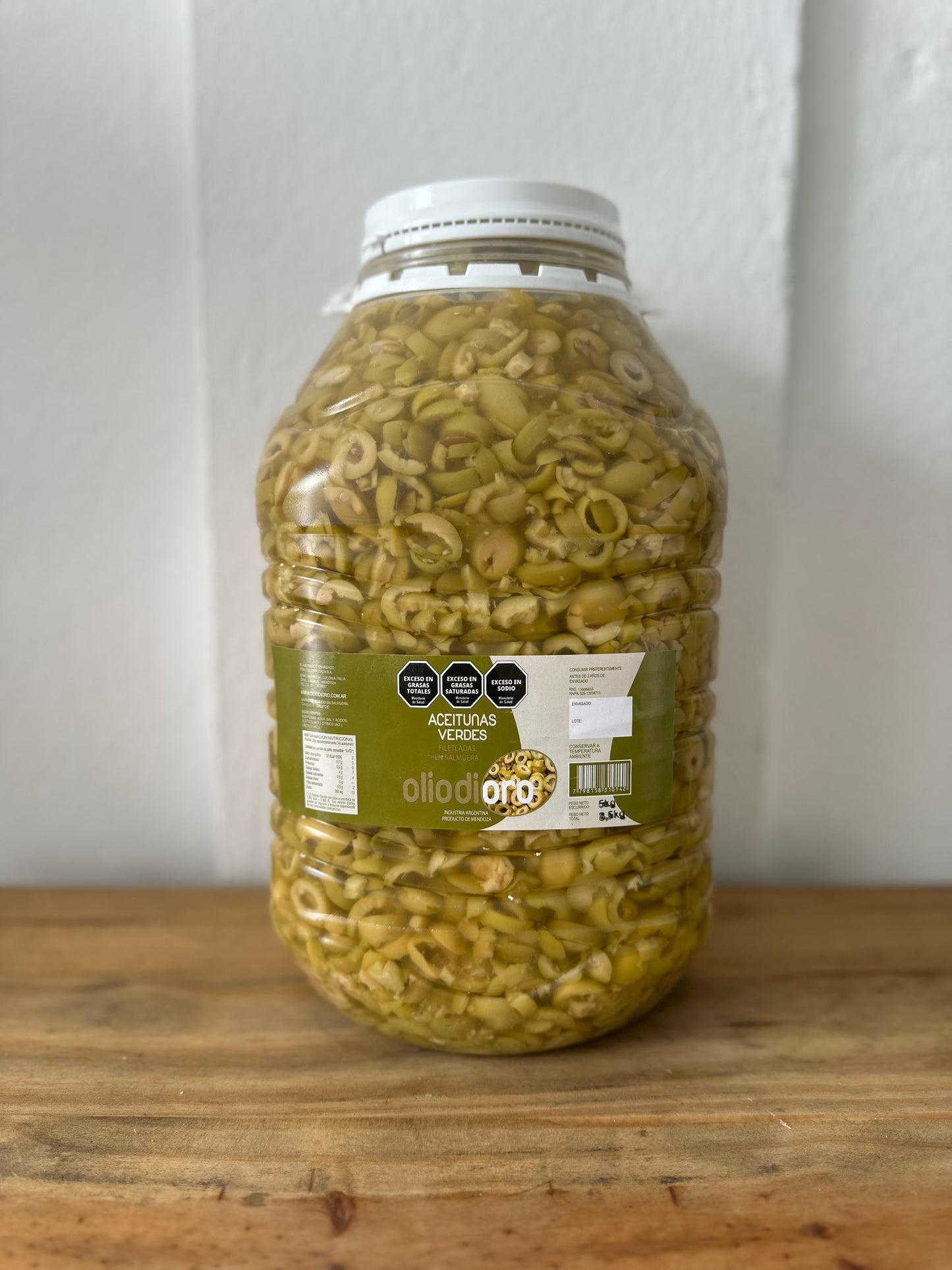 Aceitunas verdes fileteadas 5 kg