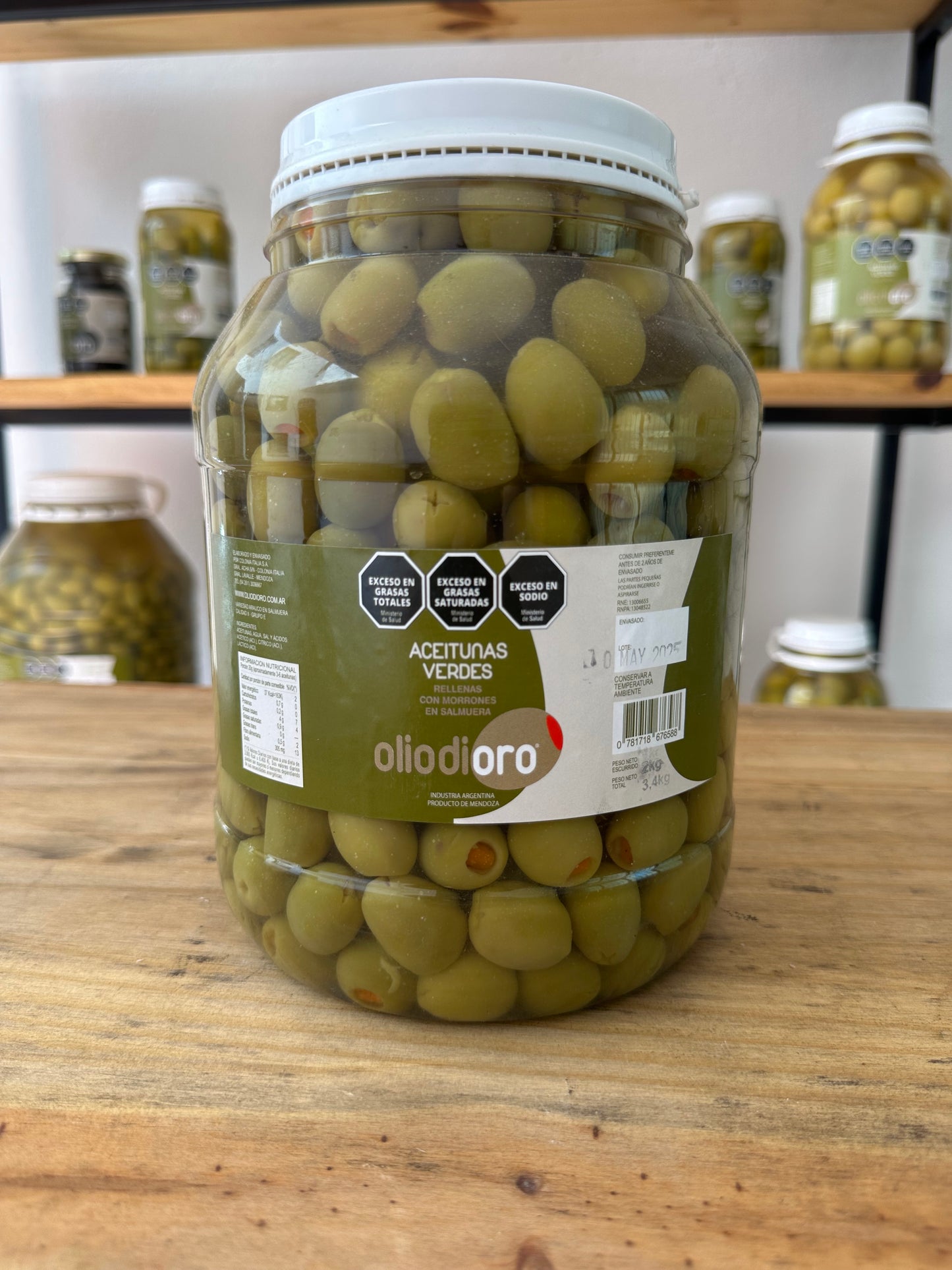 Aceituna rellenas con morrón 2 kg