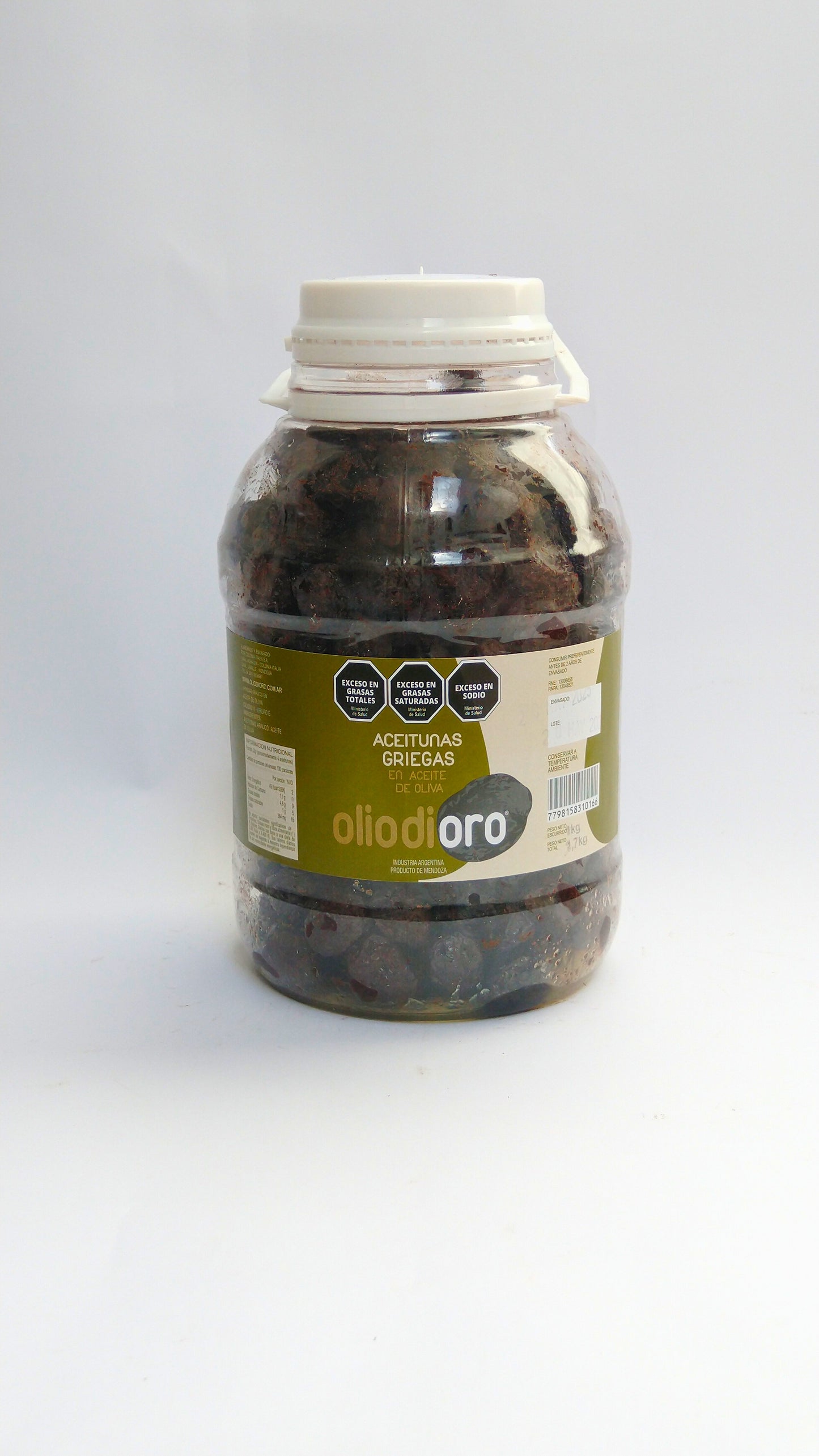 Aceitunas negras estilo griegas 1 kg