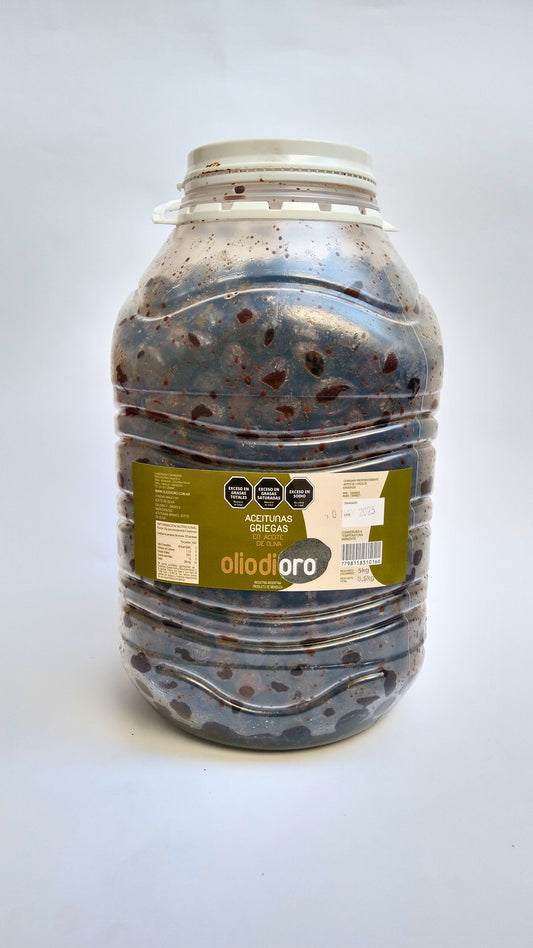 Aceitunas negras estilo griegas 5 kg.