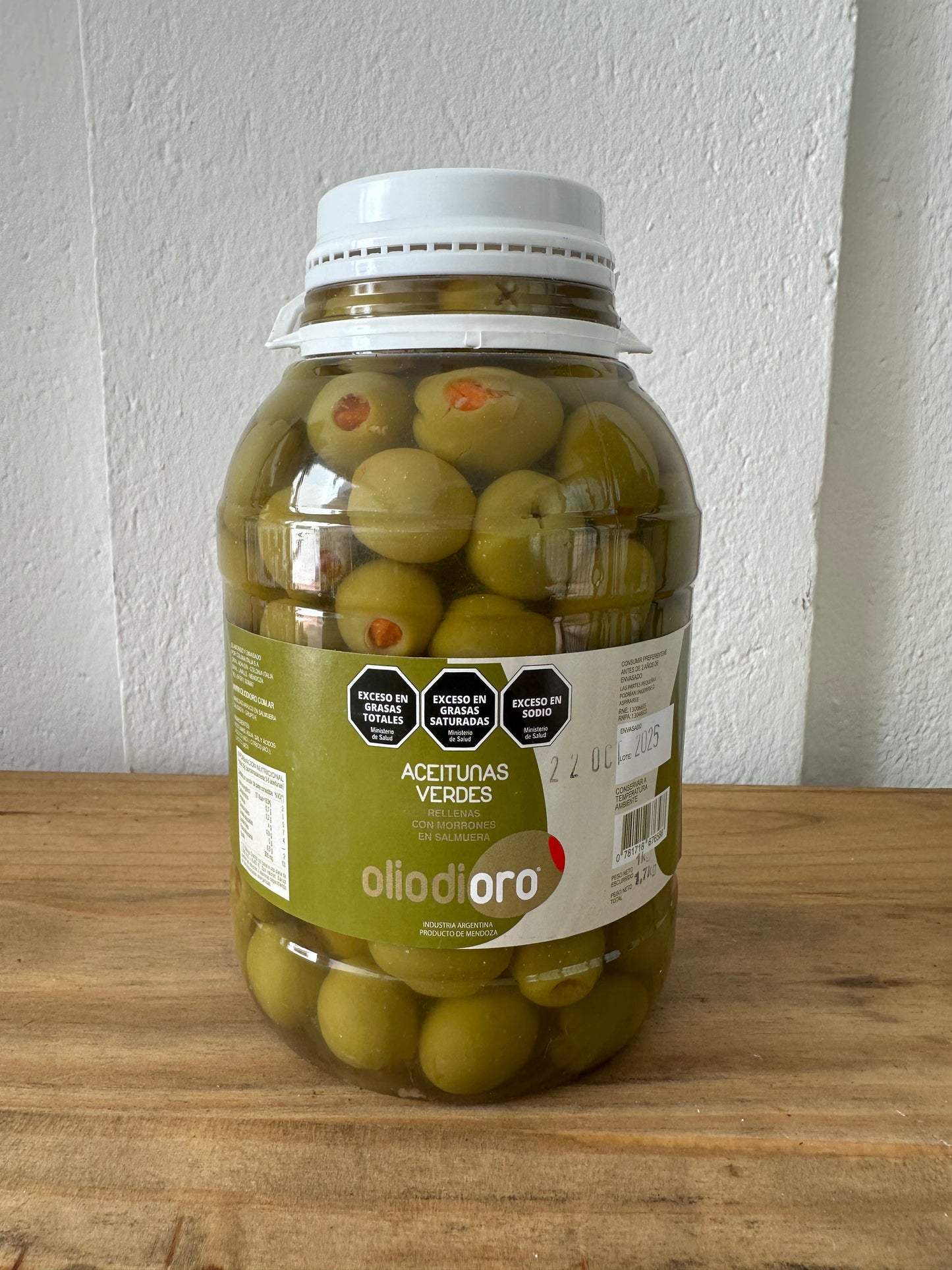 Aceitunas rellenas con morrón 1 kg