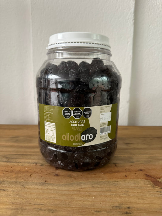 Aceitunas negras estilo griegas 2 kg.
