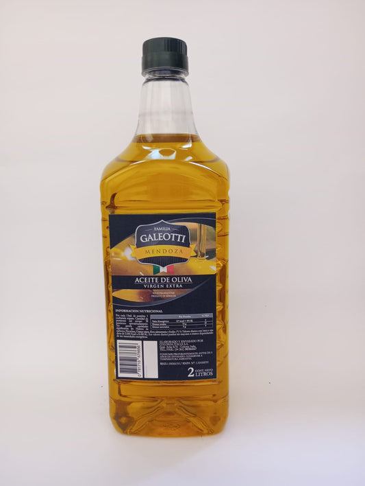 Aceite de oliva virgen extra 2 lt x 6 unidades.