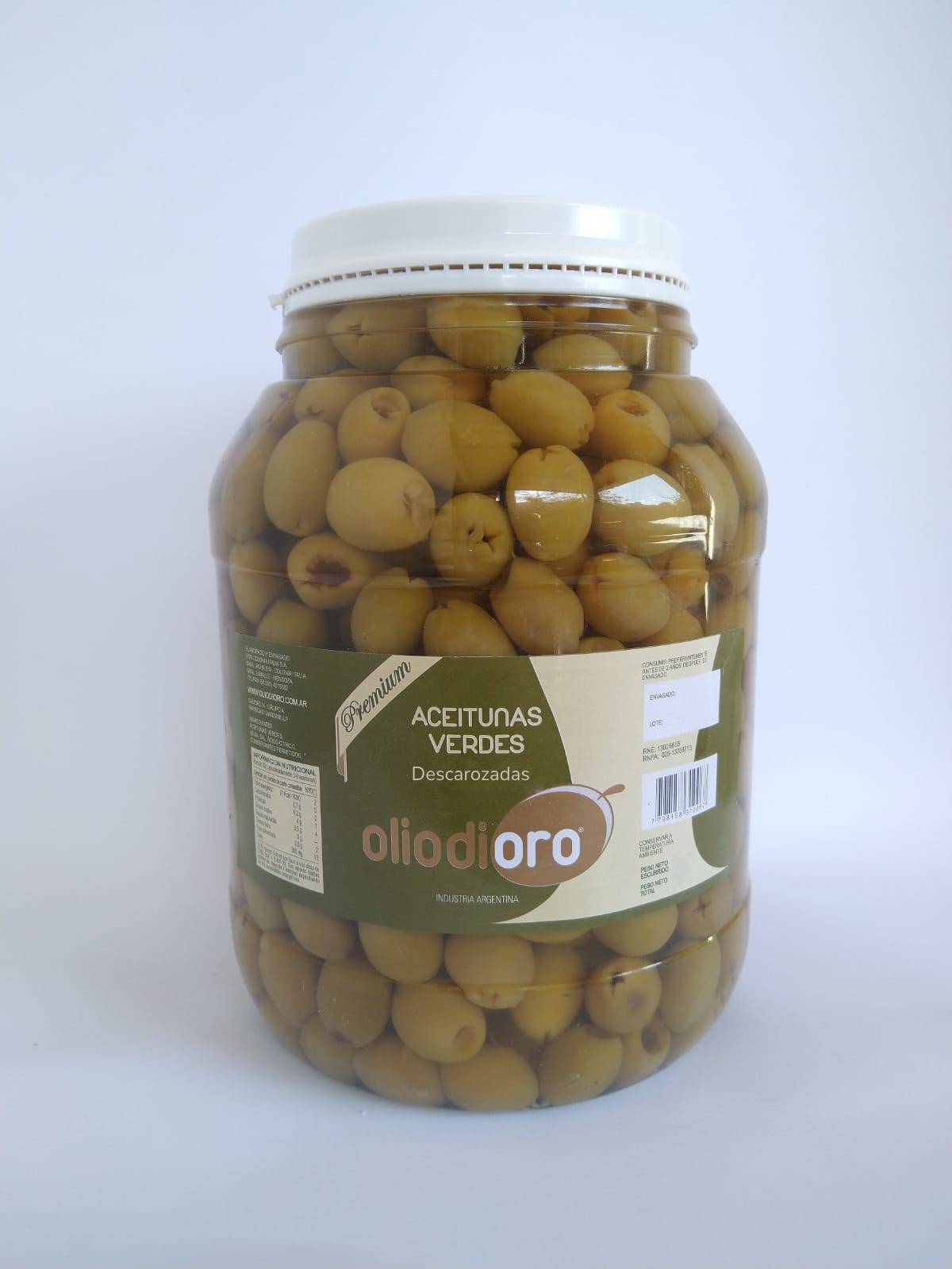 Aceitunas verdes descarozadas 2 kg