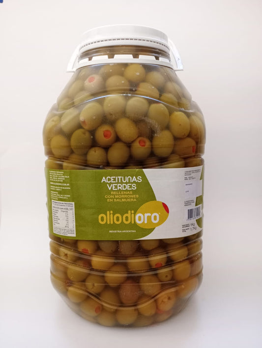 Aceitunas verdes descarozadas 5 kg x 4 unidades